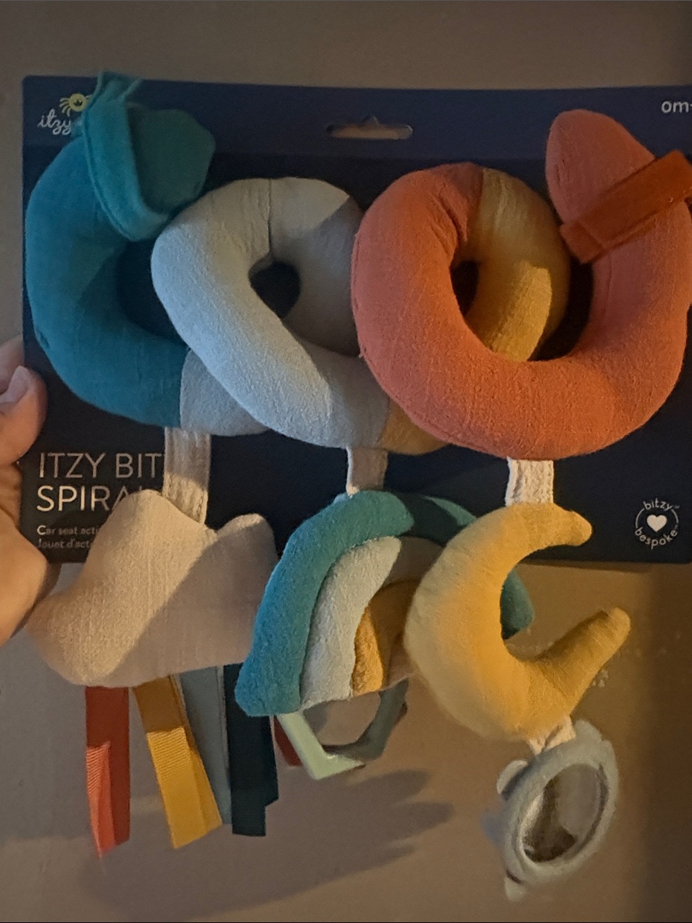 Itzy Ritzy Spiral Stroller Toy - Teal, Light Blue, Orange, Yellow